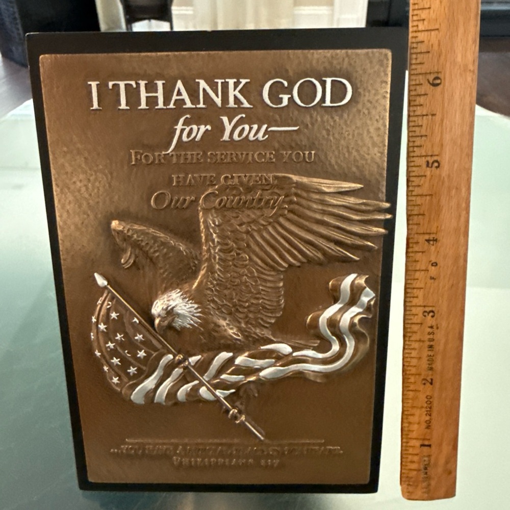 SculpturePlaque Moments Of Faith US Flag